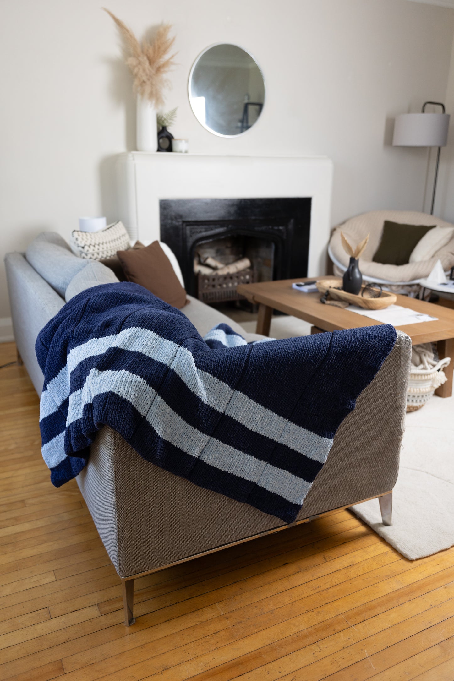 Blue Chic Chenille Blanket Pattern