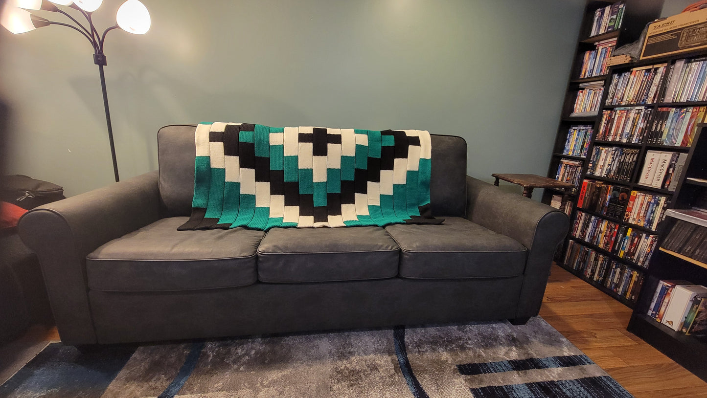 Wintergreen Mosiac Blanket Pattern