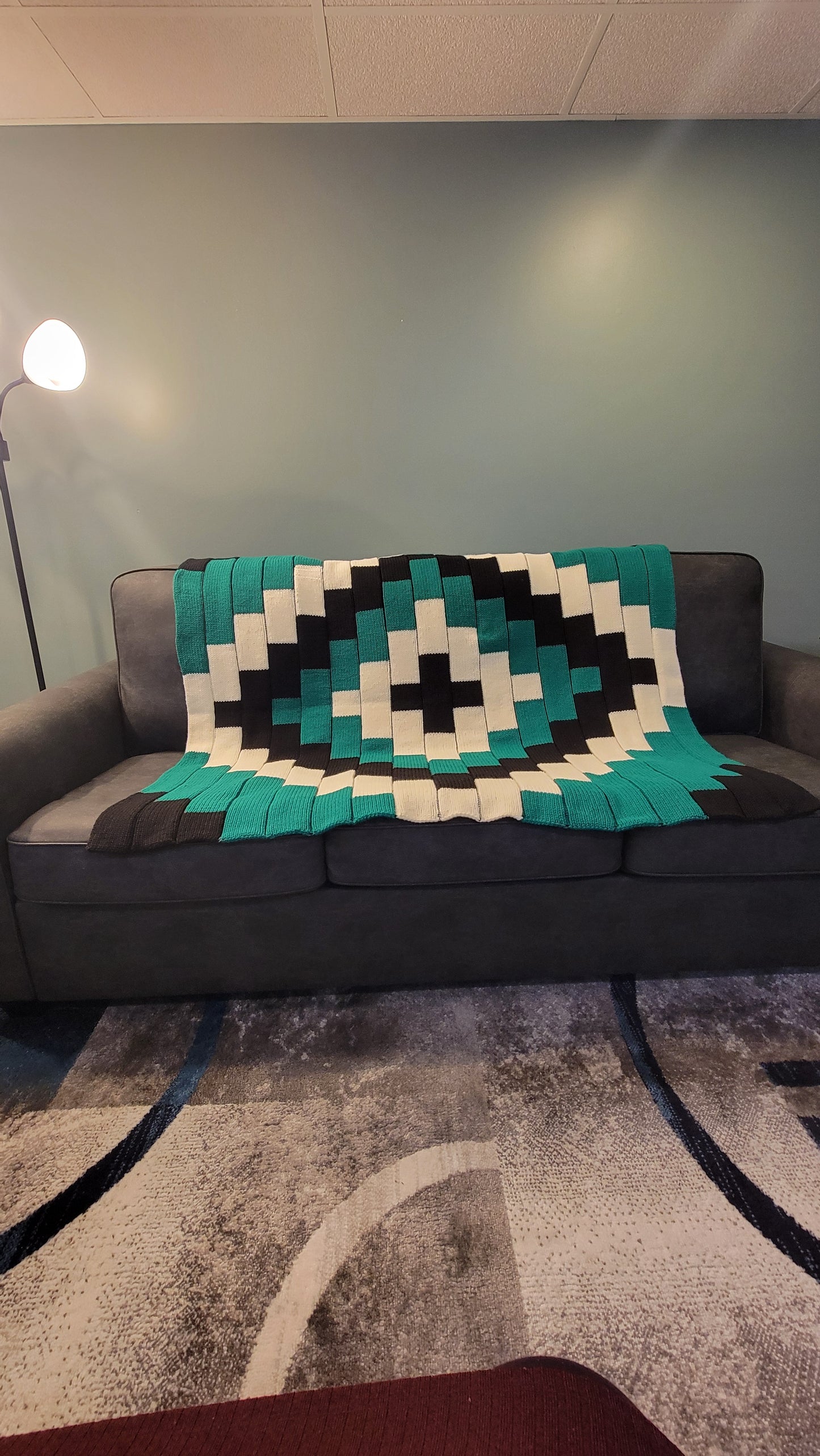 Wintergreen Mosiac Blanket Pattern