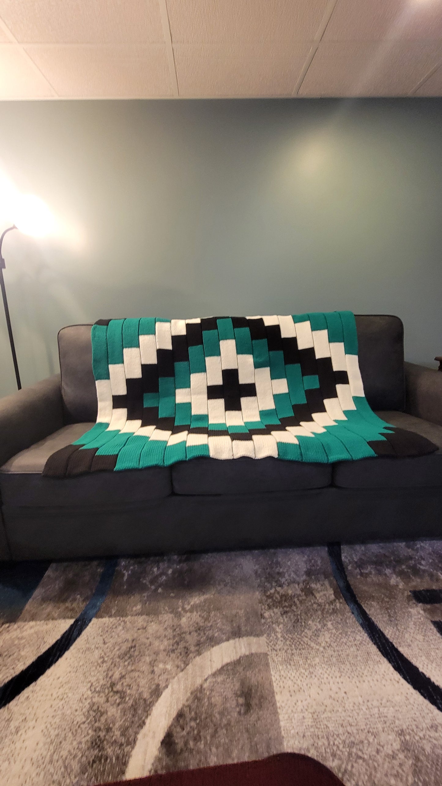 Wintergreen Mosiac Blanket Pattern