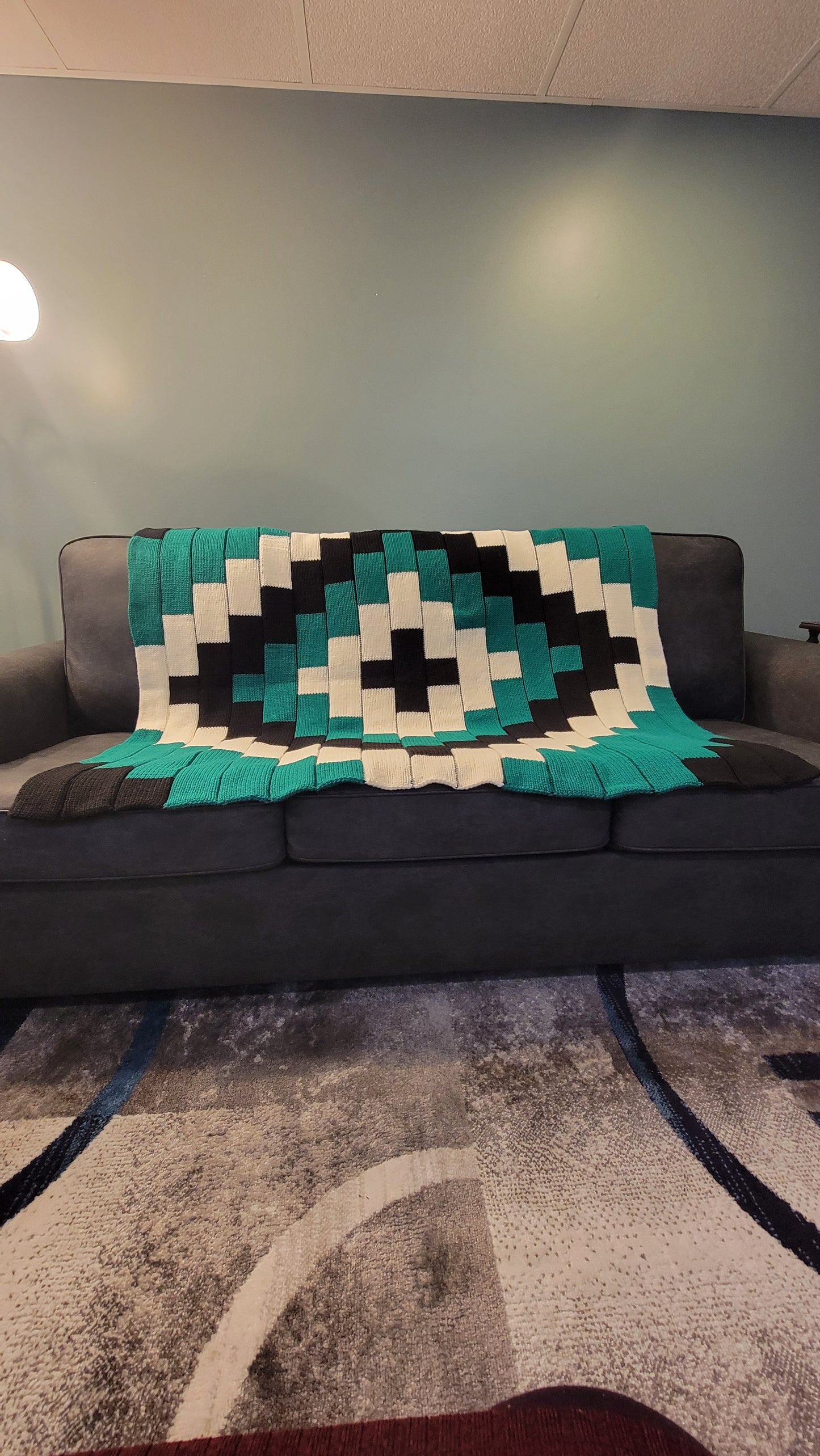 Wintergreen Mosiac Blanket Pattern