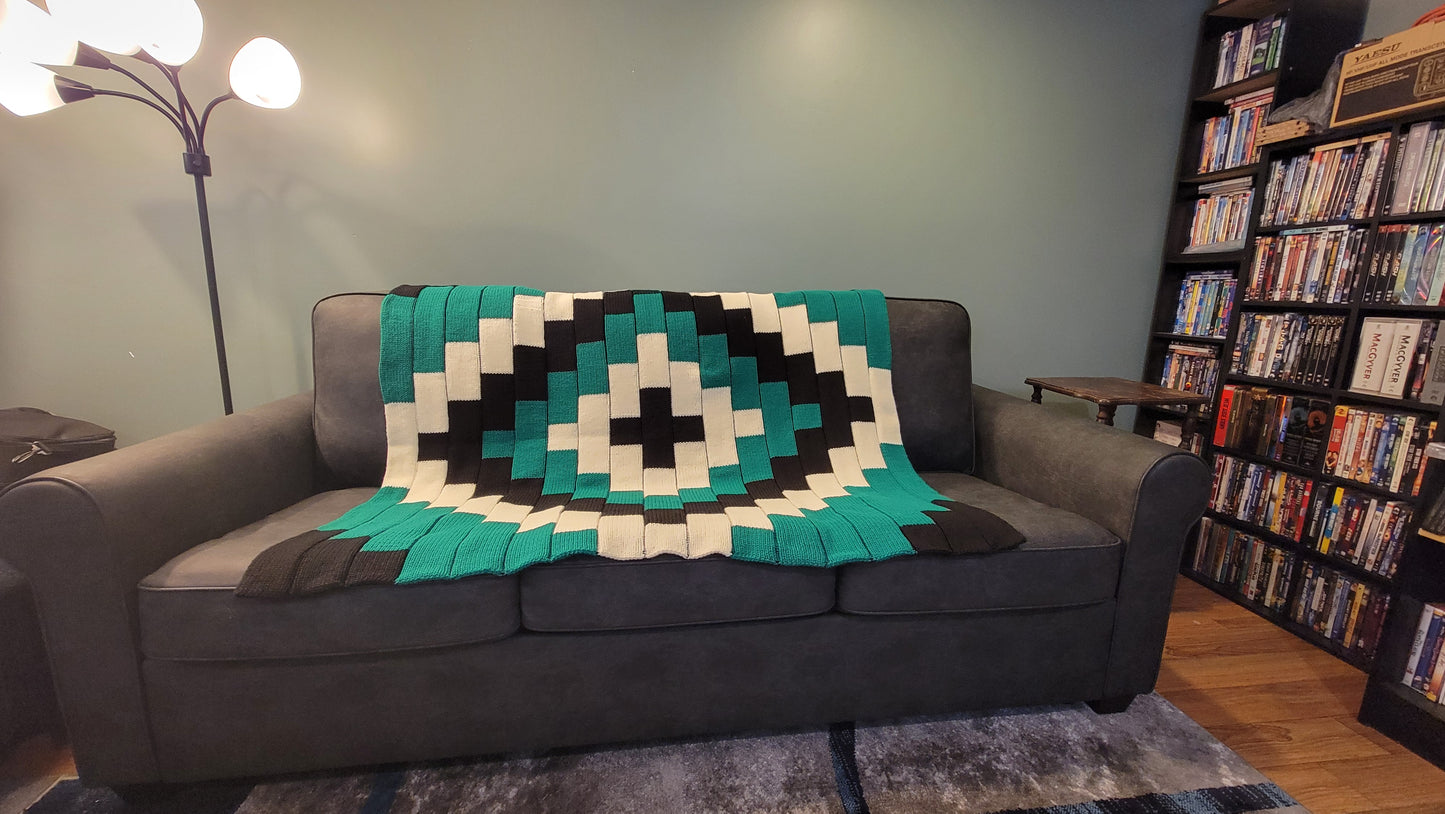 Wintergreen Mosiac Blanket Pattern
