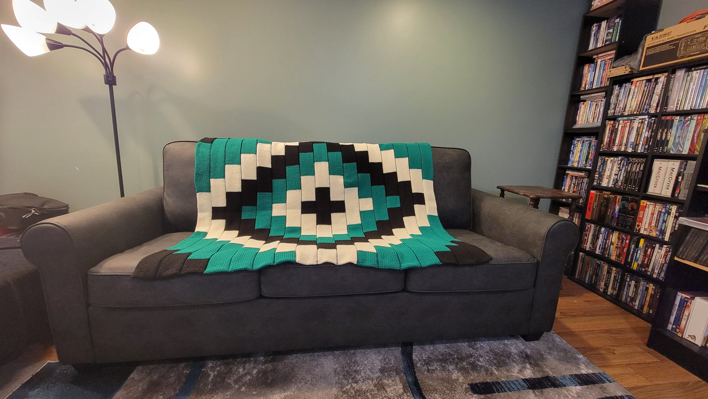 Wintergreen Mosiac Blanket Pattern