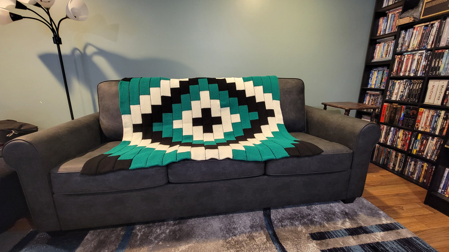 Wintergreen Mosiac Blanket Pattern