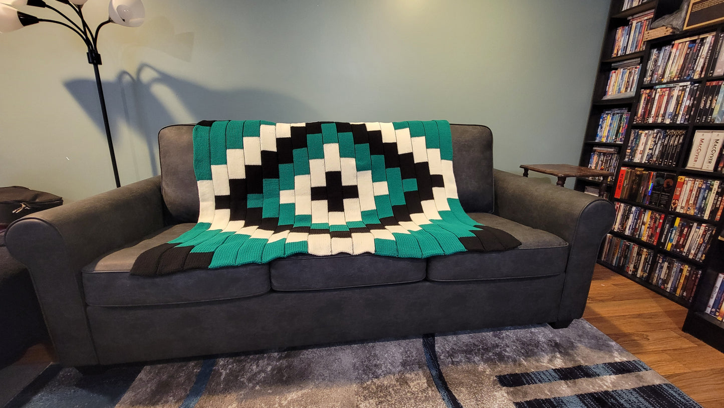 Wintergreen Mosiac Blanket Pattern