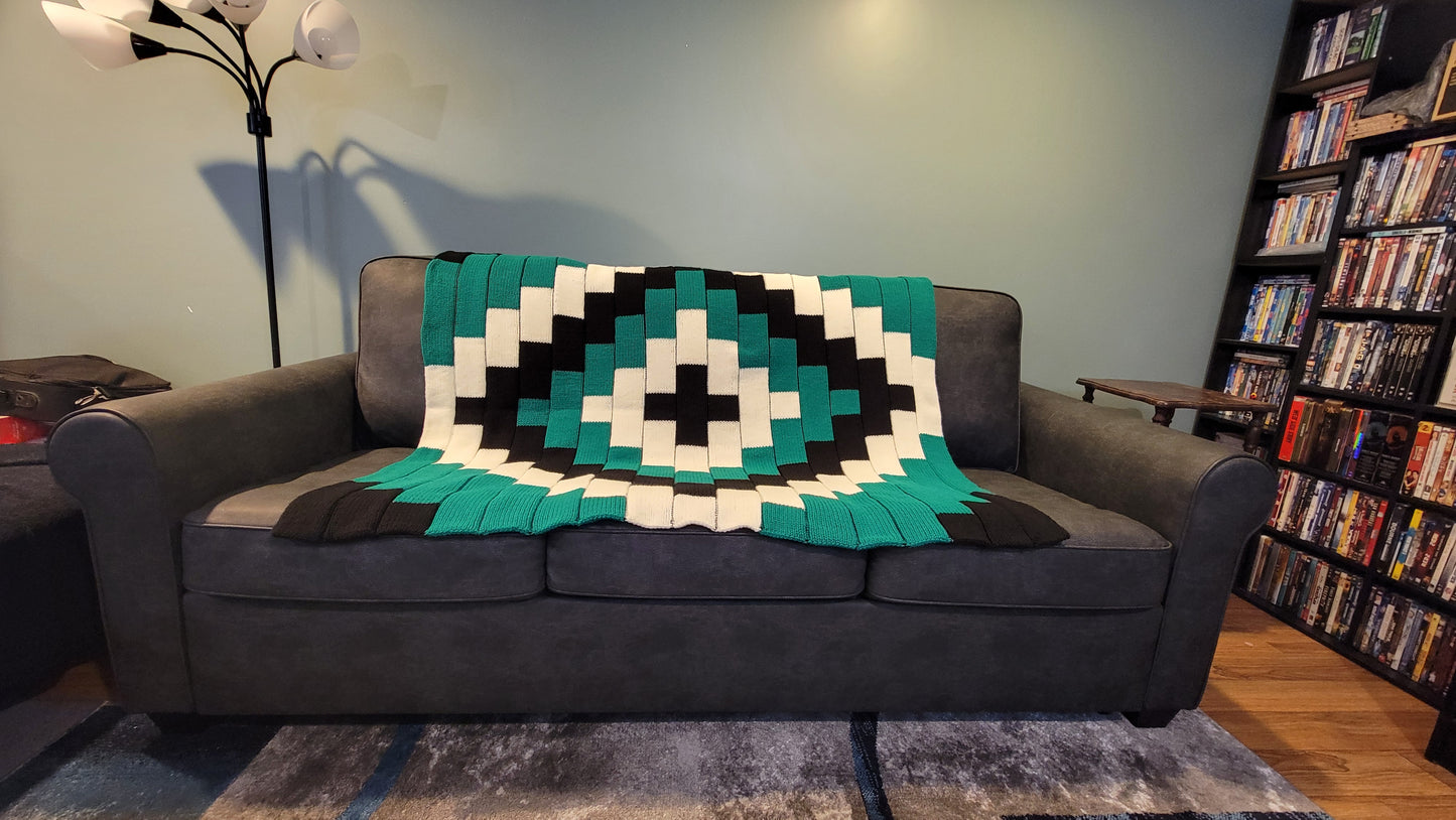 Wintergreen Mosiac Blanket Pattern