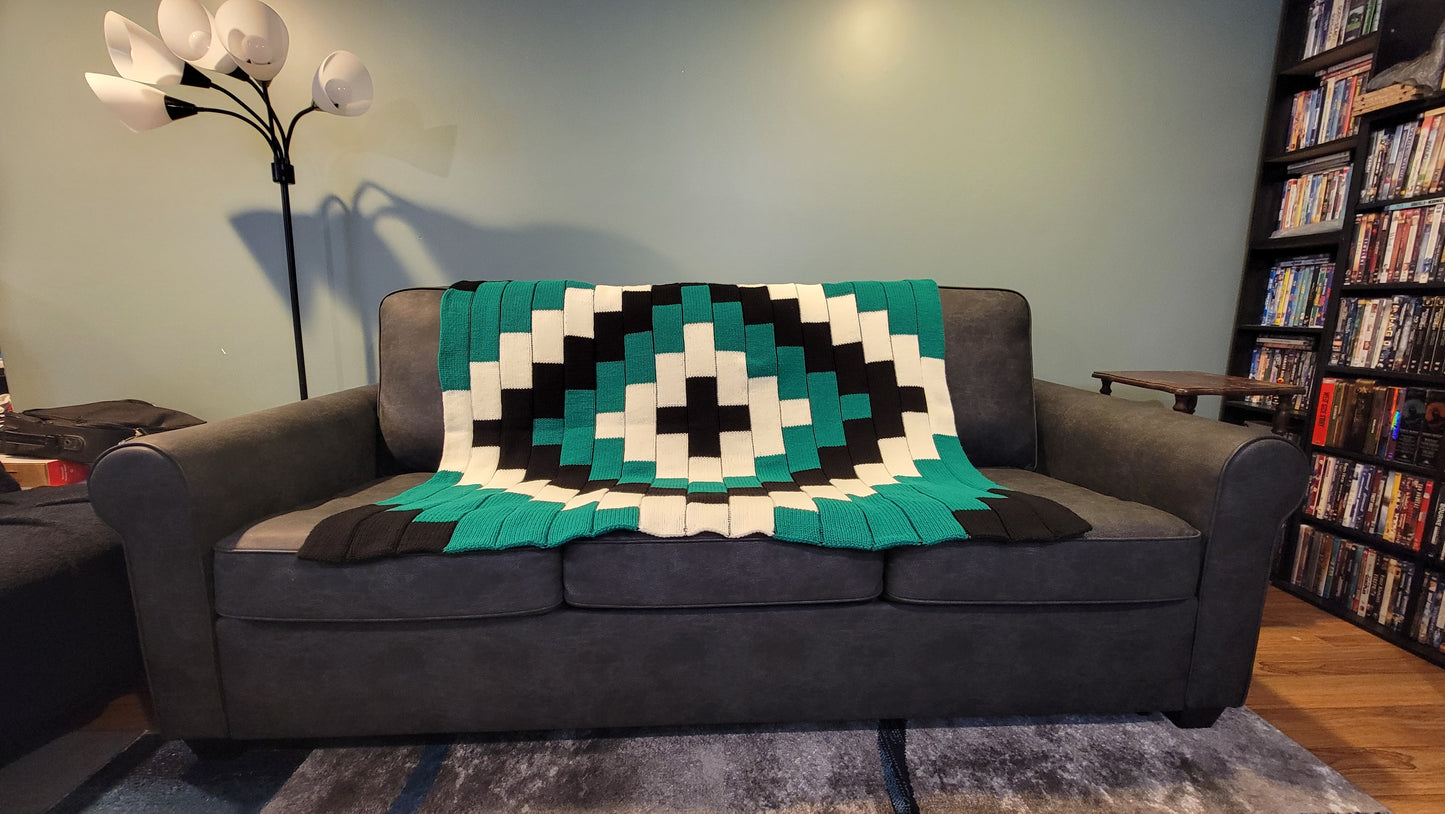 Wintergreen Mosiac Blanket Pattern