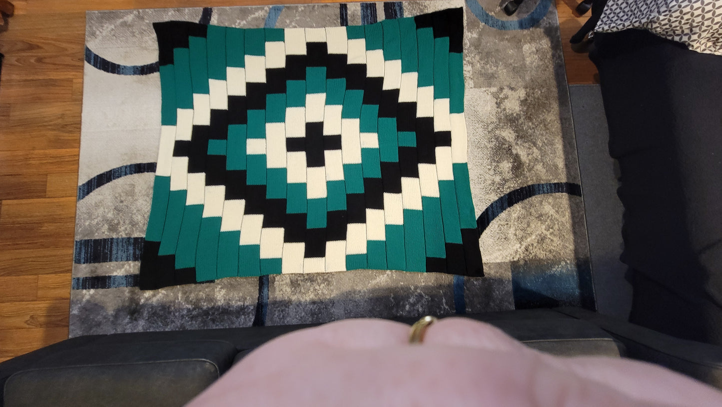 Wintergreen Mosiac Blanket Pattern