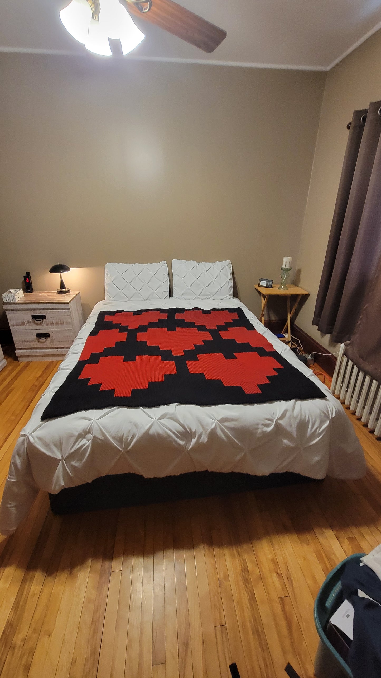 I Love Big Hearts Blanket Pattern