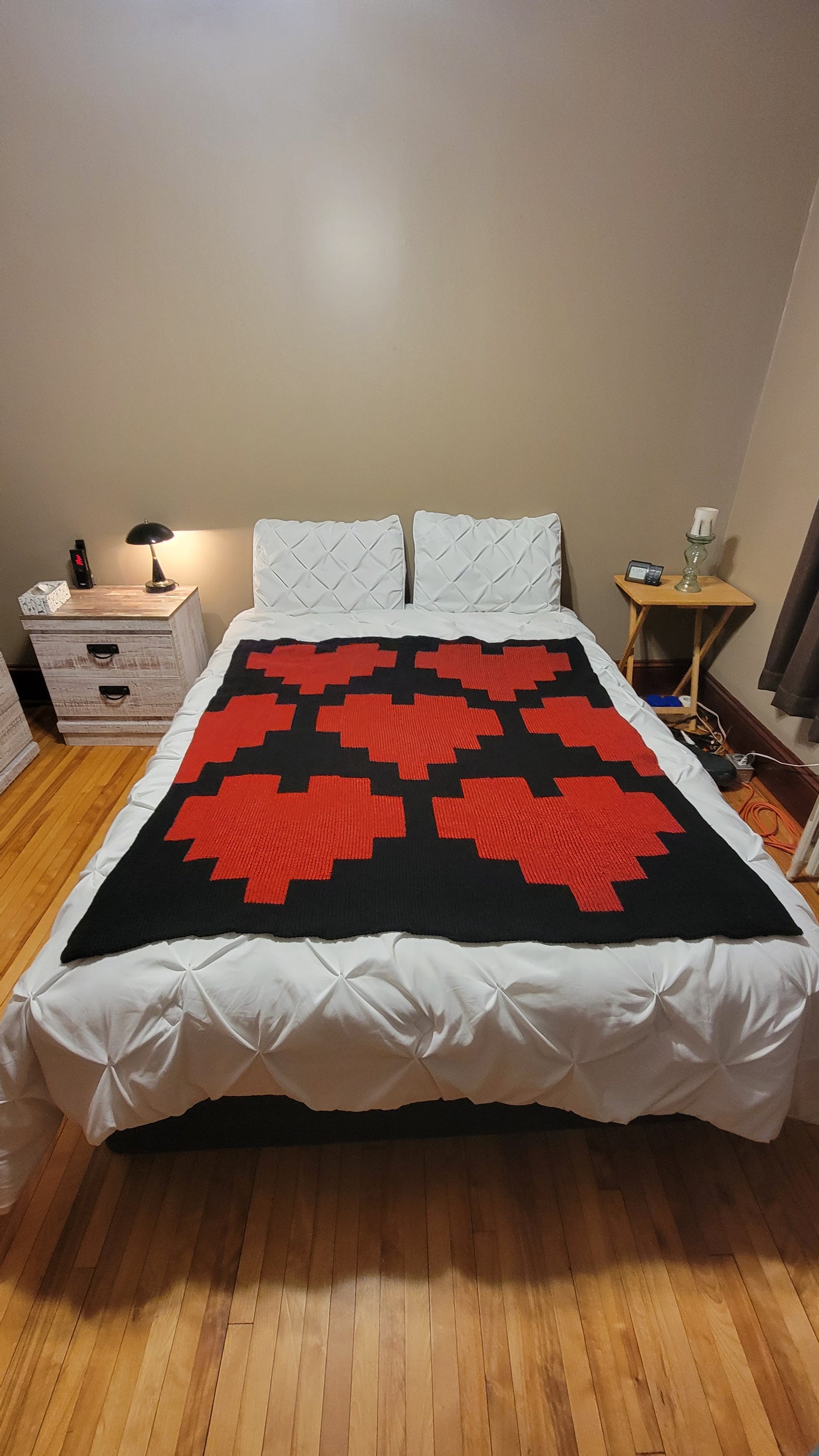 I Love Big Hearts Blanket Pattern