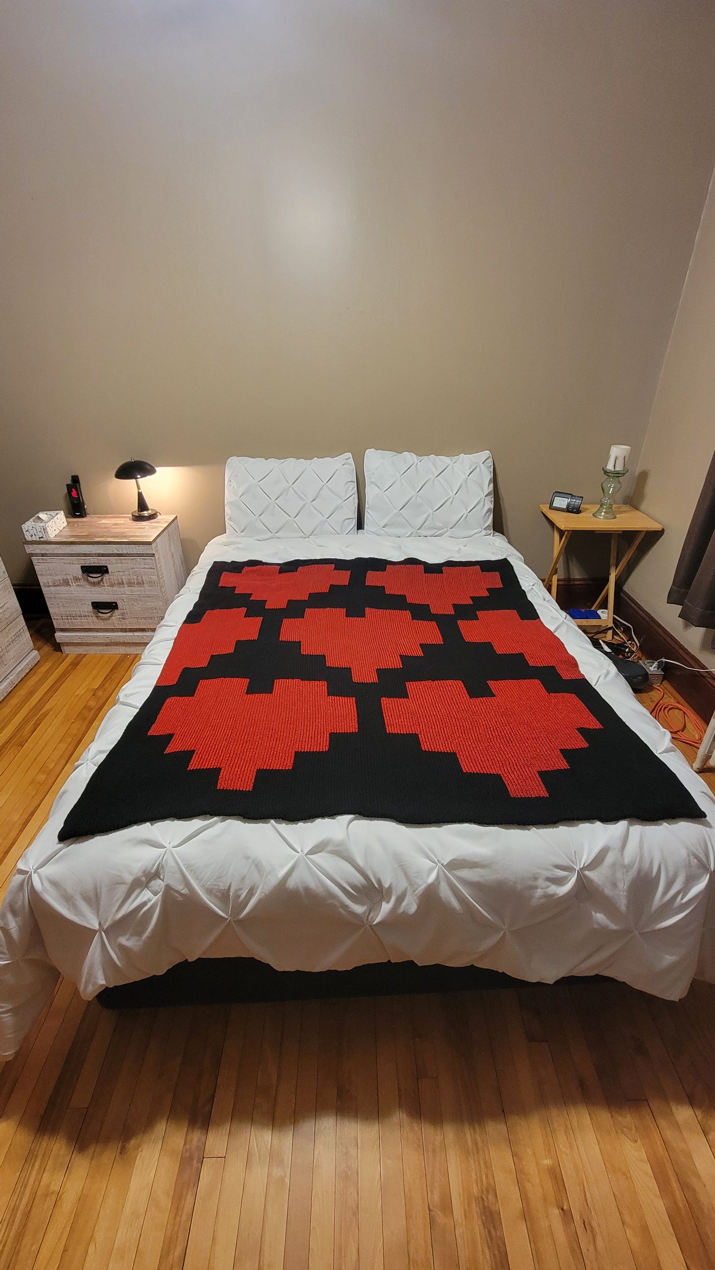 I Love Big Hearts Blanket Pattern