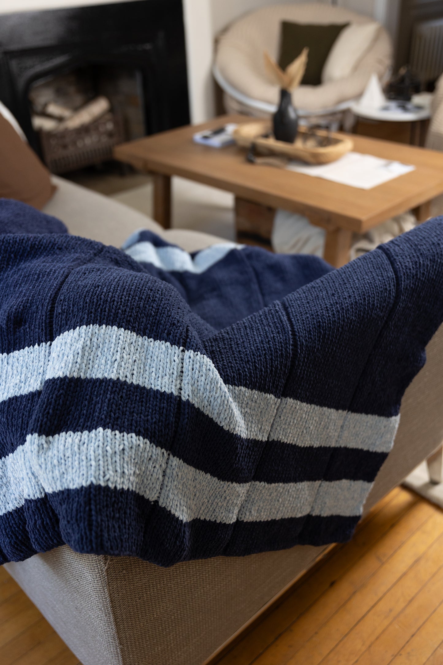 Blue Chic Chenille Blanket Pattern