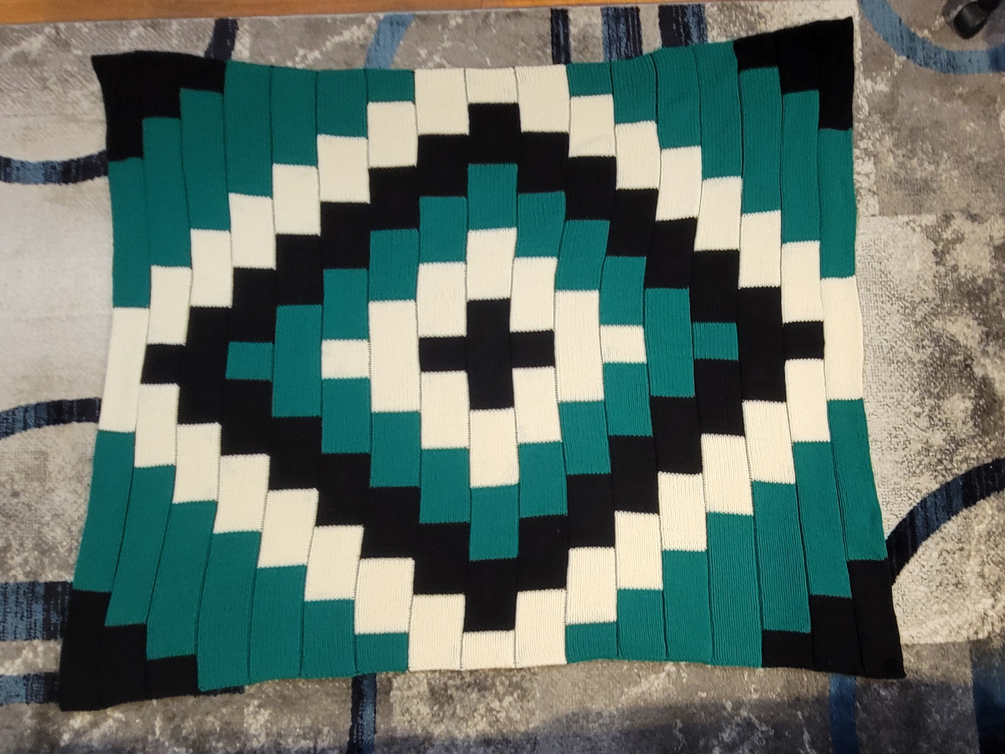 Wintergreen Mosiac Blanket Pattern