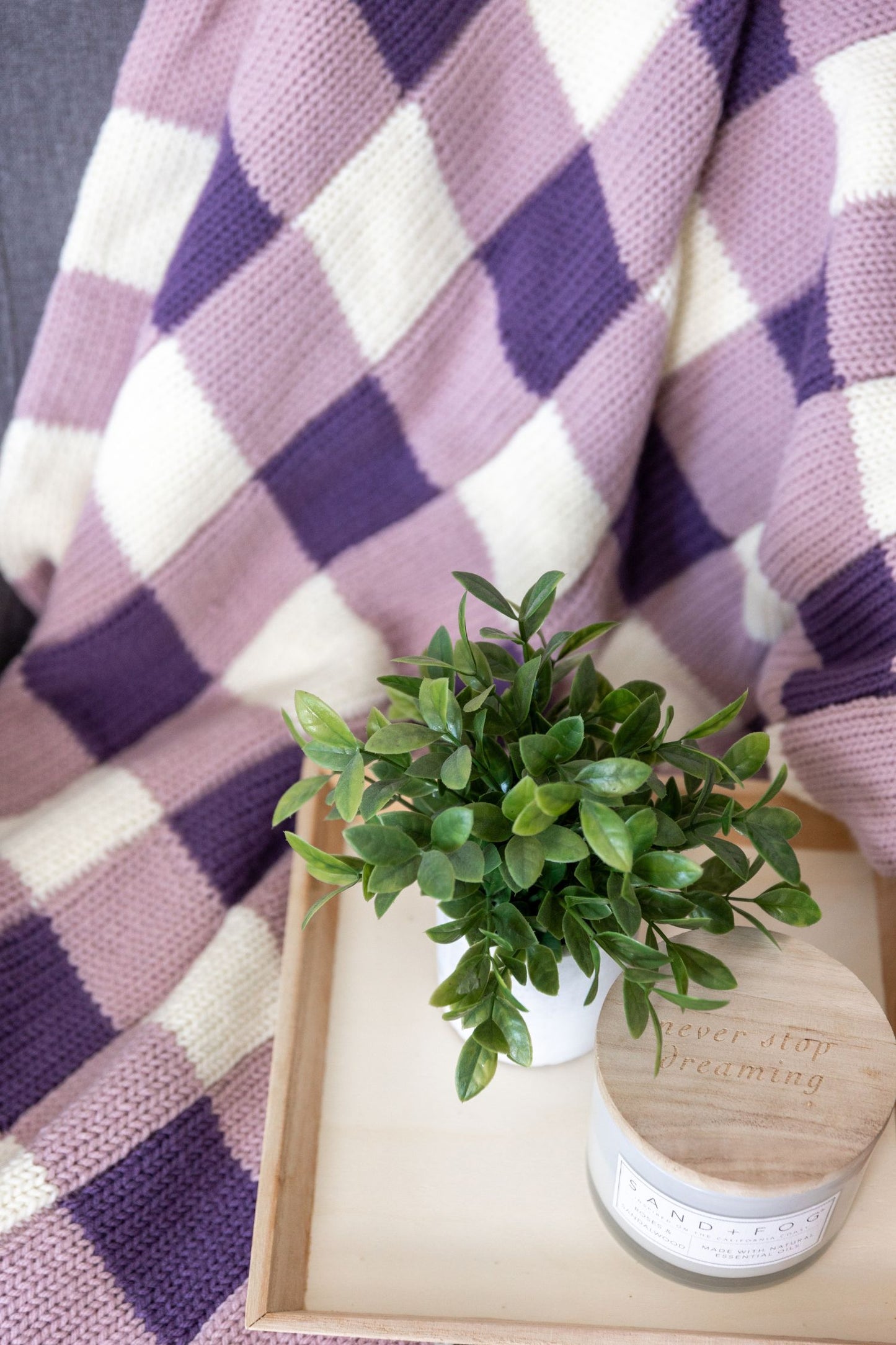 Sleek & Cozy  The New Generation Gingham Blanket