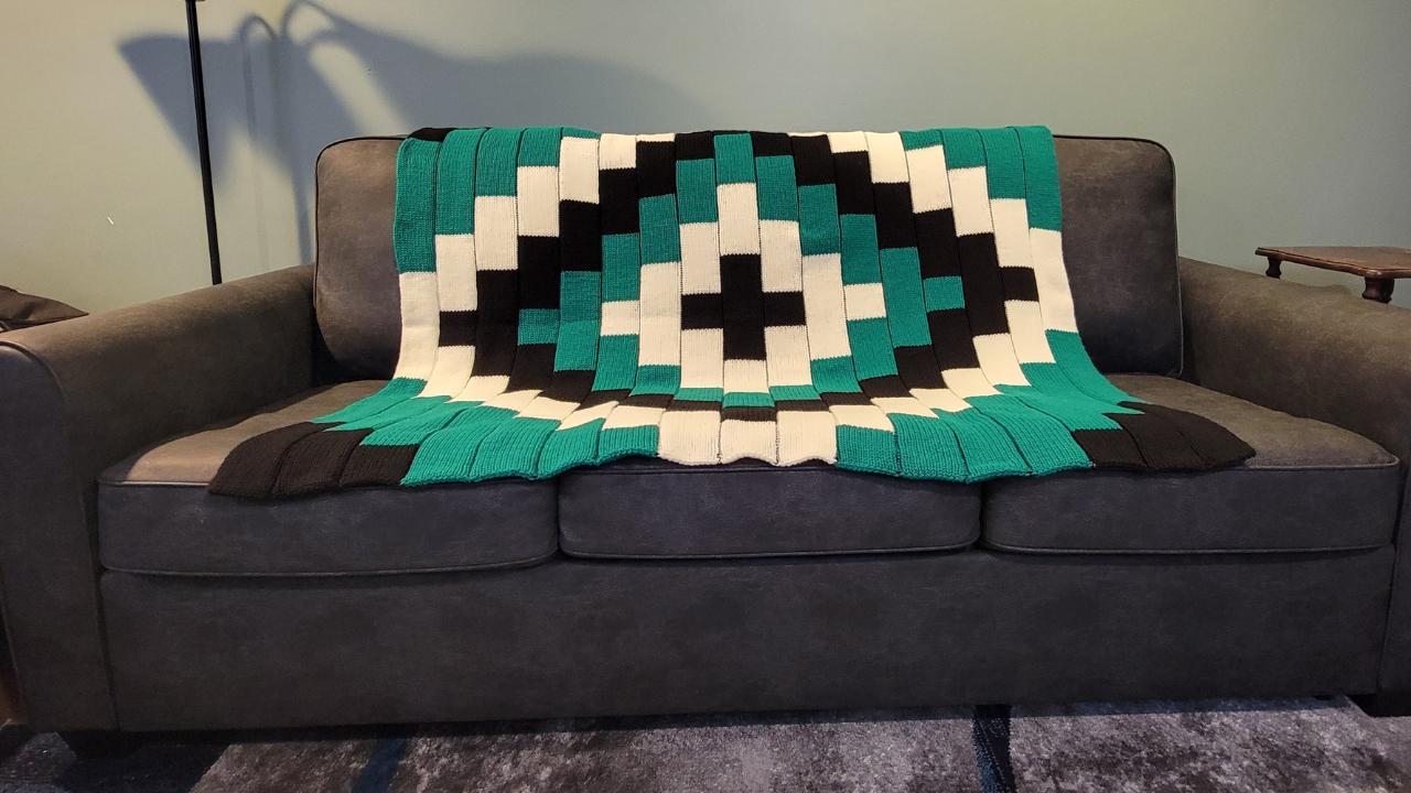 Wintergreen Mosiac Blanket Pattern